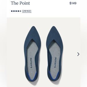 NWT Rothy’s The Pointe Navy Size 10.5